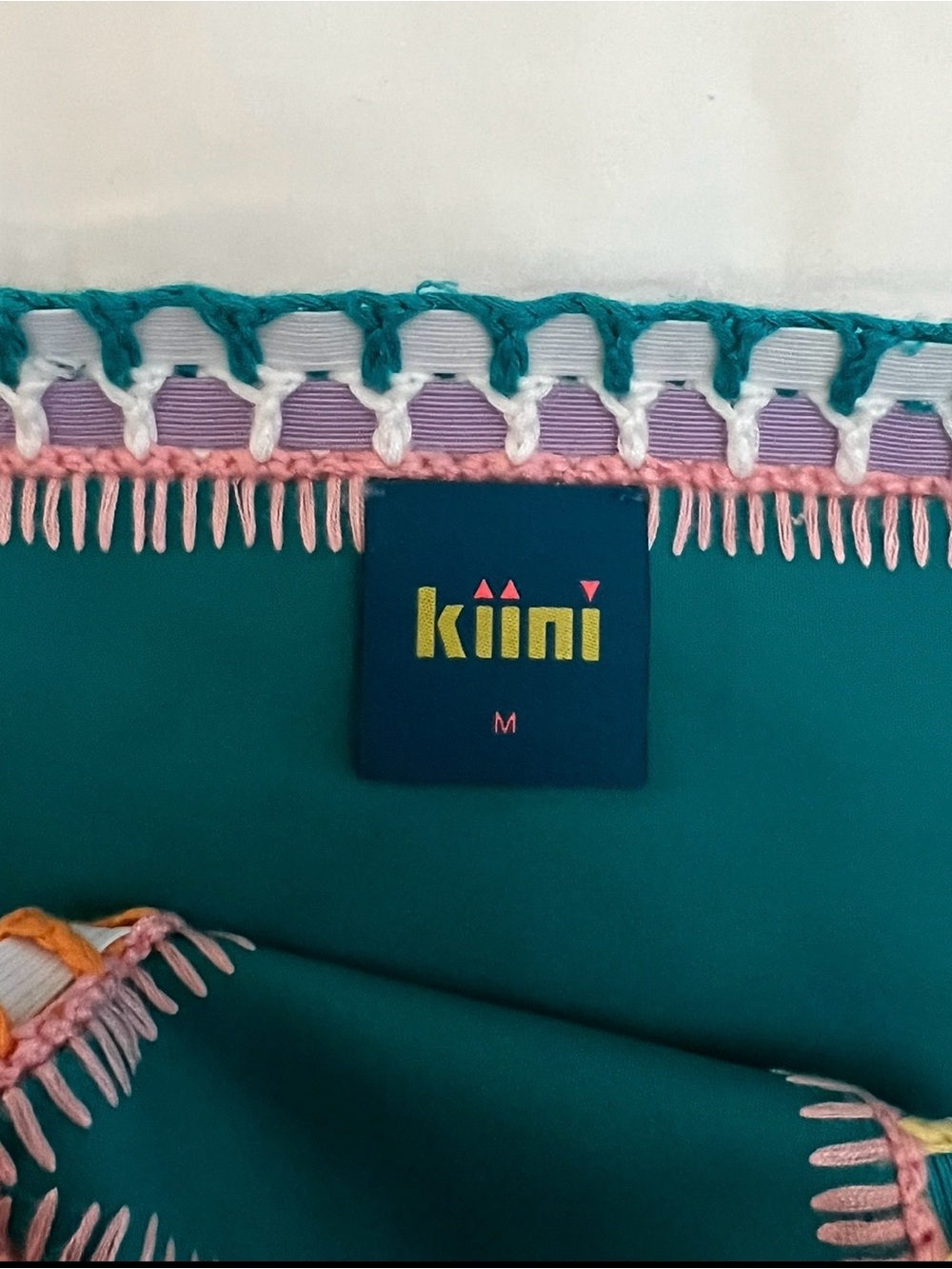 KIINI Teal Crochet-Trim Bikini Set - Picture 3 of 8